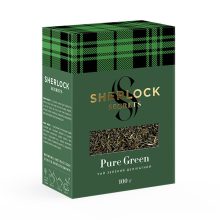 Sherlock Secrets - Pure Green, prémium szálas zöld tea, 100g