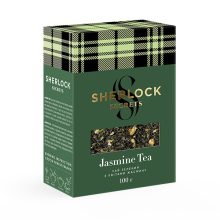 Sherlock Secrets - Jasmine Tea, ízesített prémium szálas zöld tea, 100g