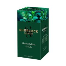 Sherlock Secrets - Green Melissa, ízesített filteres zöld tea, 39, 6g, 22filter