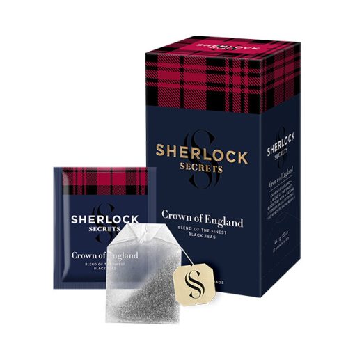 Sherlock Secrets - Crown of England, filteres fekete tea, 44g, 22filter