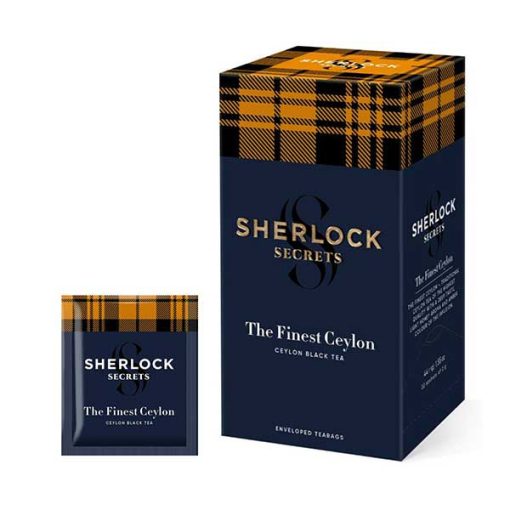 Sherlock Secrets - The Finest Ceylon, filteres fekete tea, 44g, 22filter