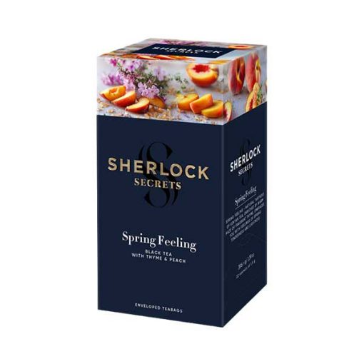 Sherlock Secrets - Spring Feeling, ízesített filteres fekete tea, 39, 6g, 22filter