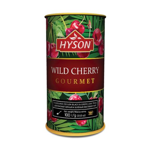 Hyson Wild Cherry Prémium ízesített szálas tea 100G