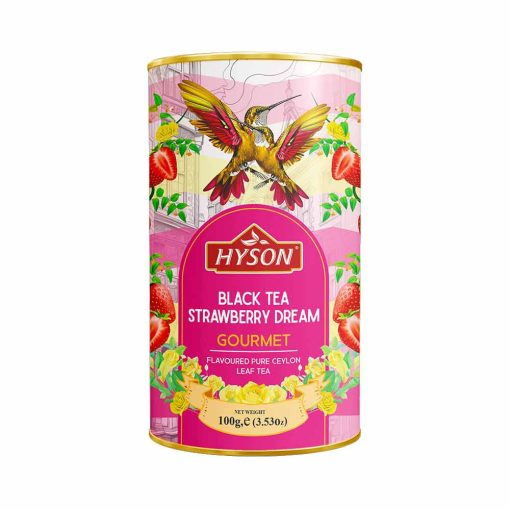 Hyson Strawberry Dream prémium ízesített szálas tea 100G