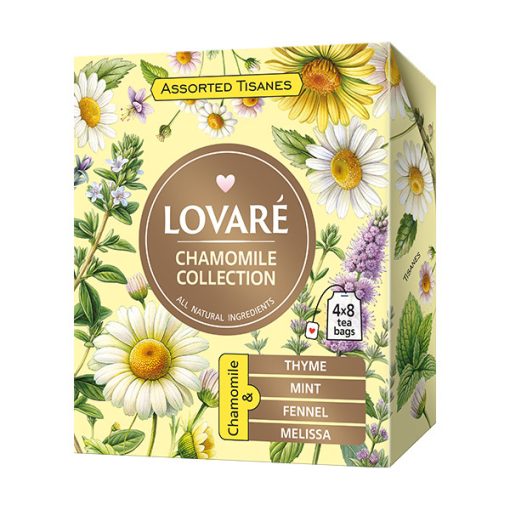 Lovaré Chamomile Collection, 32Filteres herba tea válogatás 41,6g