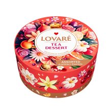 Lovaré Tea Dessert, Desszert tematikájú fekete tea válogatás, 32 Filteres 64g